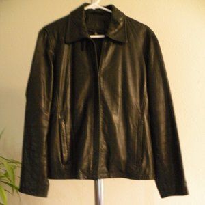 Tail black leather jacket